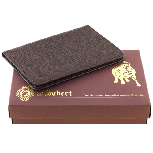 Обложка для паспорта с отделениями для карт коричневая SCHUBERT o010-402/02