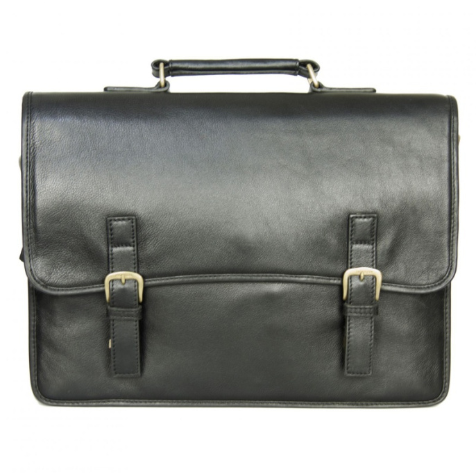 Кожаный мужской портфель Hidesign ANTONIO BLACK