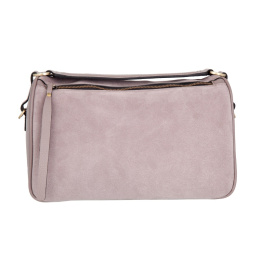 Женская сумка, серая Sergio Belotti 60222 pink-grey velour