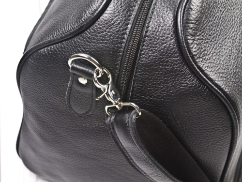 Кожаная дорожная сумка, черная Carlo Gattini 4014-01
