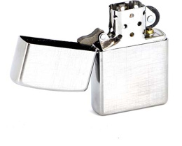Зажигалка Classic с покр. Brushed Chrome серебристая Zippo 28181 GS