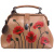 Женская сумка бежевая с росписью Alexander TS Фрейм «Маки на бежевом»
