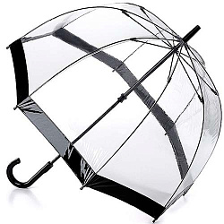 Женский зонт трость Birdcage комбинированный Fulton L041-01 Black