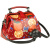 Женская сумка-саквояж красная с росписью Alexander TS Фрейм «Апельсины»