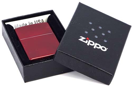Зажигалка Classic с покр. Candy Apple Red красная Zippo 21063 GS