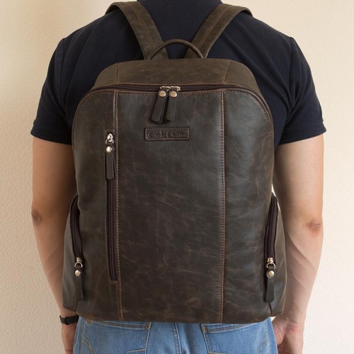 Кожаный рюкзак, темно-коричневый Carlo Gattini 3042-04