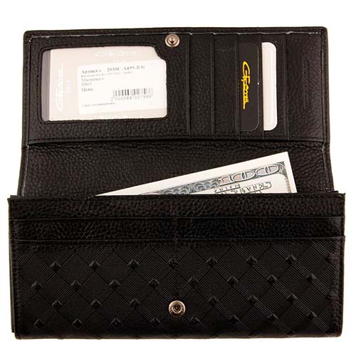 Женский кошелёк чёрный Giorgio Ferretti 2010C-A499-B black GF
