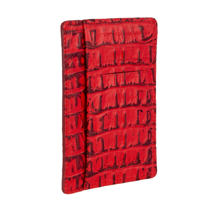 Картхолдер, красный Sergio Belotti 7302 croco red