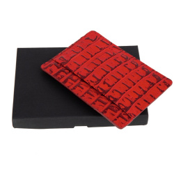 Картхолдер, красный Sergio Belotti 7302 croco red