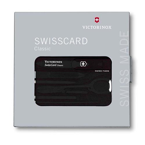 Швейцарская карточка SwissCard Nailcare чёрная Victorinox 0.7240.T3 GS