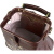 Женская сумка-саквояж коричневая с росписью Alexander TS Фрейм «Знакомство2»