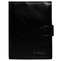 Мужской кошелёк чёрный Giorgio Ferretti 00001-6 black GF