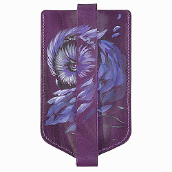 Ключница № 5 «Сова» фиолетовая с росписью Alexander TS