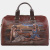 Дорожная сумка коньяк с росписью Alexander TS «Ретро»