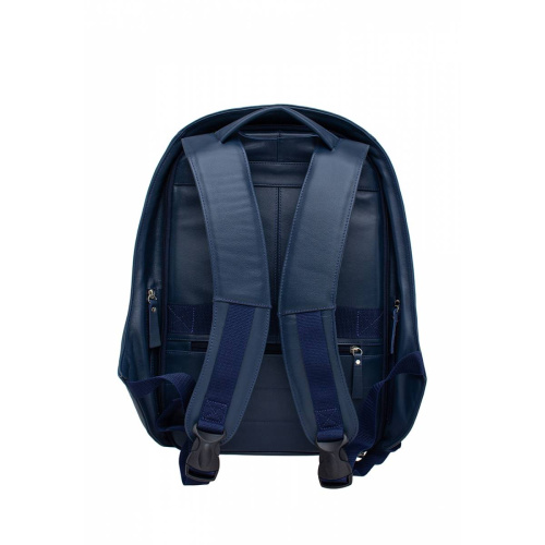 Мужской кожаный рюкзак для ноутбука Blandford Dark Blue Lakestone 918310/DBL