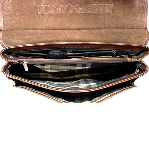 Портфель коричневый Tony Perotti 741464/2