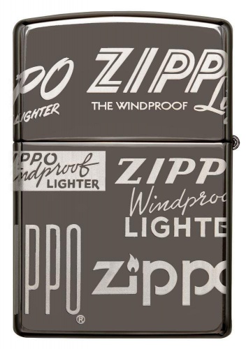 Зажигалка Classic с покр. Black Ice, черная Zippo 49051 GS