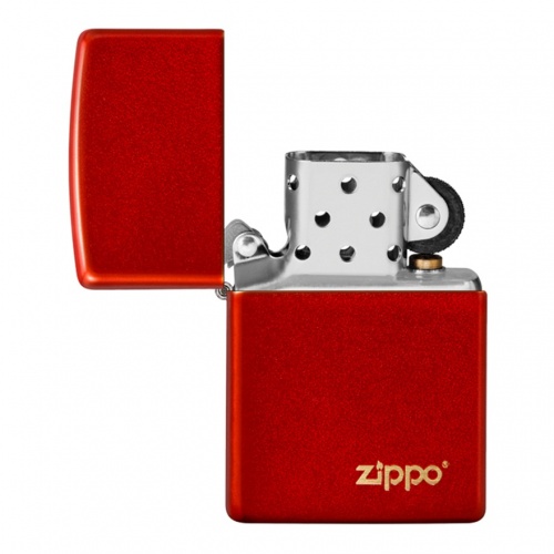 Зажигалка с покрытием Metallic Red, латунь/сталь, красная, матовая Zippo 49475ZL GS