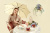 Зонт женский трость Fulton L908-2942 StarCream (Звезда кремовая)
