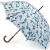 Женский зонт трость Kensington-3 комбинированный Fulton L056-2768 PorcelaineBlue