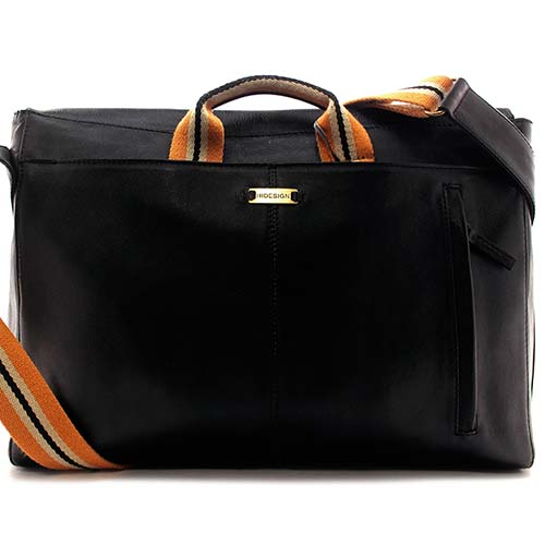Портфель-сумка чёрный Hidesign NORCROSS BLACK