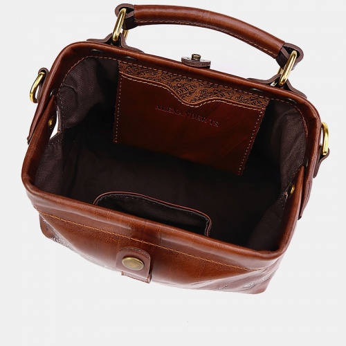 Женская сумка, коньяк Alexander TS W0013 Cognac Brown Ла Ливьер