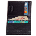 Визитница чёрная. Кожа КРОКОДИЛА Др.Коффер S14024