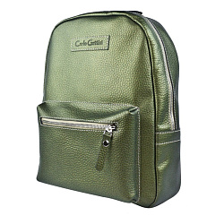 Женский кожаный рюкзак Anzolla Premium gold kiwi Carlo Gattini 3040-59