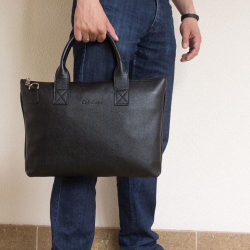 Кожаная сумка, черная Carlo Gattini 5024-01