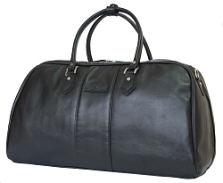 Кожаная дорожная сумка, черная Carlo Gattini 4007-01