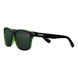 Очки солнцезащитные, черные с зеленым Zippo OB201-6