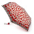 Женский зонт механика красный Fulton L718-3256 LipStripeBorder