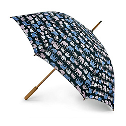 Зонт женский трость Fulton L914-4255 MarchingElephants (Слоны)