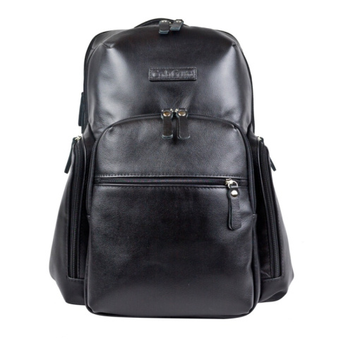 Кожаный рюкзак Bertario black Carlo Gattini 3102-01