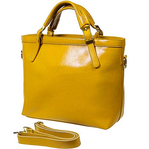 Женская сумка жёлтая. Натуральная кожа Fancy 3006-83