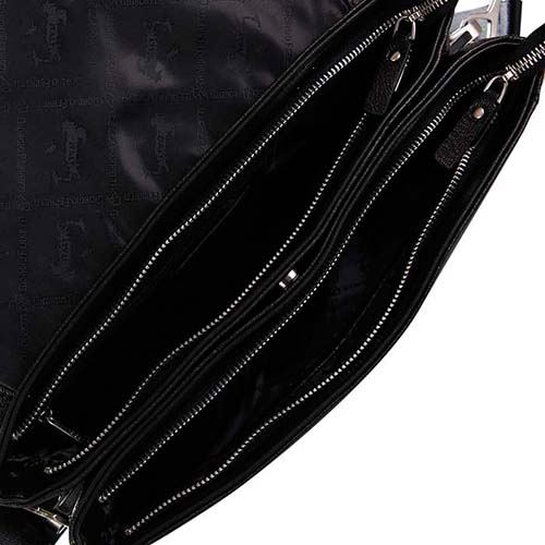 Мужская сумка чёрная Giorgio Ferretti 071 012 nero GF