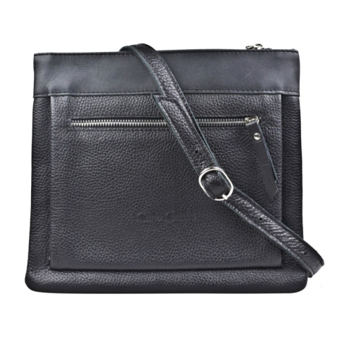 Кожаная женская сумка Olbia black Carlo Gattini 8040-01