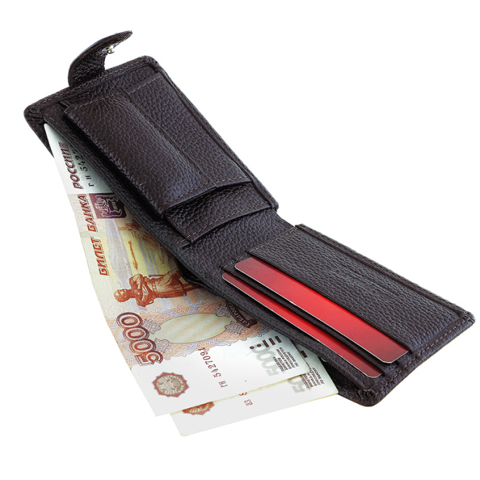 Портмоне горизонтальное тёмно-коричневое SCHUBERT g030-104/02