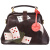Женская сумка коричневая с росписью Alexander TS Фрейм «Азарт»