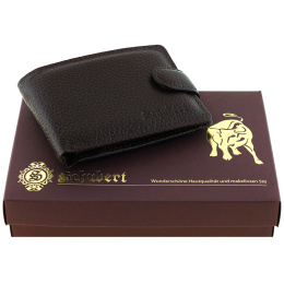 Портмоне горизонтальное тёмно-коричневое SCHUBERT g030-104/02