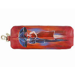 Ключница красная с росписью Alexander TS «Осень в Париже»