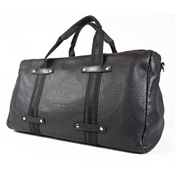 Кожаная дорожная сумка Alcantara black Carlo Gattini 4000-01
