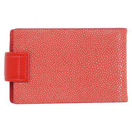 Визитница красная. Кожа СКАТА Др.Коффер S14029