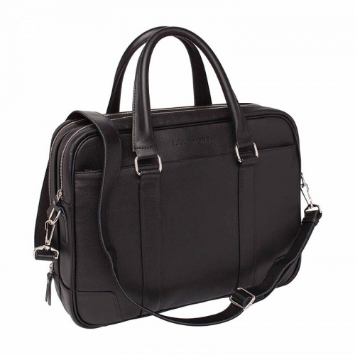 Деловая сумка Foster Black, черная Lakestone 923301/BL