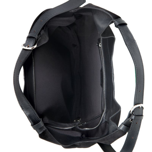 Женская сумка, черная Sergio Belotti 60203 black velour