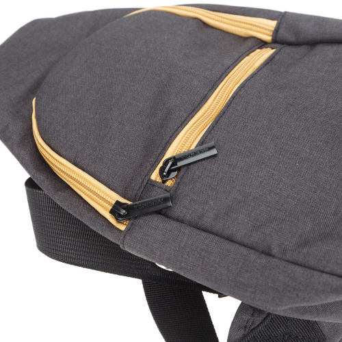 Рюкзак TORBER с одним плечевым ремнем, чёрный/бежевый T062-BEI