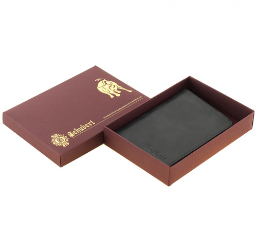 Обложка для паспорта с отделениями для карт чёрная SCHUBERT o025-402/01