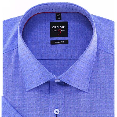 Мужская сорочка синяя Level 5 BF Olymp 20707219