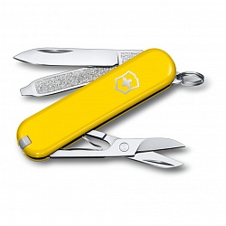 Нож-брелок, 58 мм, 7 функций, жёлтый Victorinox 0.6223.8G GS