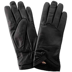 Женские перчатки чёрные Giorgio Ferretti 30051 IK A1 black (6.5)